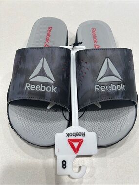 Reebok men’s flip flop grey new
